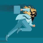 담백하고 간결한, <b>씁쓸</b>한 일러스트