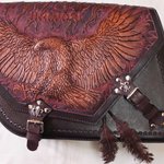 [가죽공예] 가죽 공예-새들 백(바이크 백)