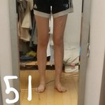 나 제일 말랐을 때 다리 좀 봐