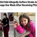 미국 7세 여아, 화이자 주사 맞은 지 일주일 만에 뇌졸중과 뇌출혈