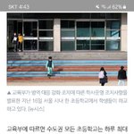 우리 전면등교 <b>중지</b>라는데?