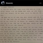 정일훈 <b>자필</b> 사과문 올렸네