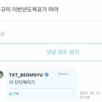 [TXT] 범규 올해 목표
