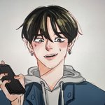 아이패드로 내 완식 와꾸 그려봄