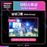 [스키즈] 2021 <b>한터</b>뮤직어워즈 아티스트 상받았다!!!