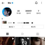 뷔 인스타 팔로워 3<b>천만</b>됨