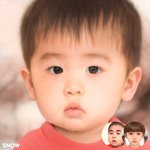 [신기하다] 짱구하고 유리 얼굴 <b>실사</b>화 된 사진을 스노우 미래 2세에...