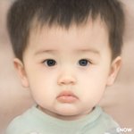 [신기하다] 철수하고 <b>짱아</b> 얼굴 실사화 된 사진을 스노우 미래 2세에...