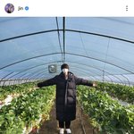 딸기 나눠주고 다니는 방탄 멤버