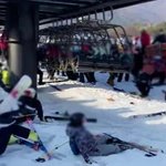 리프트 역주행 사고 7세 어린이 병원 이송. 100여명 구조