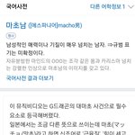 <b>마초남</b> 정의