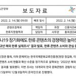 <b>문체</b>부 2021년 기준 해외 한류 실태조사 결과