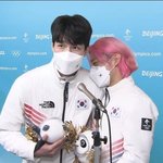 제니가 황대헌 선수 사적으로 응원해 줬나 보네