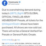 [방탄소년단] 라스베가스콘도 아미멤버십으로만 <b>전석매진</b>