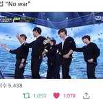 [이것좀봐줘] 오늘 엠카에서 당당히 “<b>No</b> war”이라 외친 아이돌 ...