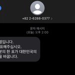 나 투표하라고 문자옴