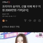 [댓글부탁해] 프리지아 <b>산불</b> 피해 복구 2000만원 기부