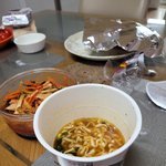 튀김<b>우동</b> 먹눈다