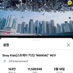 [스키즈] 뮤비 24시간 조회수 1152만뷰