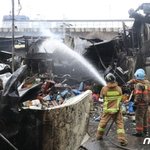 [속보] 서울 <b>마장동</b> 먹자골목 대형 화재 3시간 만에 완진…점포...