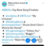 [군대] 빌보드 <b>top</b> rock song 노미 (진행중)