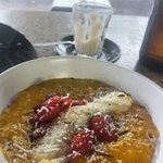 카페에서 먹은 아침 <b>식사</b>