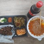 돼지갈비+믈냉면 <b>존맛</b>