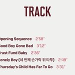 <b>트랙</b>리스트 나왔다