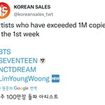 임영웅 <b>초동</b> 100만장 돌파했대