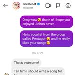 [펜타곤] 헐 <b>에릭</b>베넷이 펜타곤 위한 곡 써주겟대