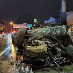 음주운전 차량 전복 화재로 20대 남,여 3명 사상…면허취소 수준...