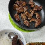 콩나물국에 와규스테이크 <b>냠냠</b> 맛있쪙ㅎ