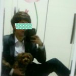 결혼식 가기전에 <b>수트</b>입고 애기랑 찍은건데...