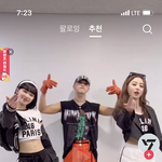 르세라핌 세븐틴이랑도 <b>틱톡</b> 찍었네