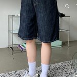 얘들아 5부바지 와이드 <b>생지</b>청바지 별로여...?