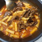 누나랑 <b>차돌</b> 떡볶이 먹었쪄욤