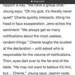 [NCT드림] 단톡방에서 말이 제일 많은 멤버