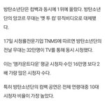방탄 <b>엠카</b>무대 10대 시청자가 많았대