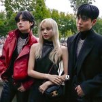 셀린느 쇼에서 박보검 × 블랙핑크 리사 × 방탄소년단 뷔 <b>쓰리샷</b>