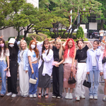 나연 <b>이달</b>의소녀 프로미스나인 ++, '루피피스' 뮤직뱅크 출근길...