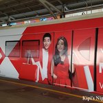 태국에서 열차 전면 광고 찍은 한류 스타들