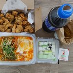 순<b>살치</b>킨+떡볶이 세트 시킴