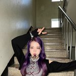 보라색머리가 진짜 잘 어울리는 <b>신인여</b>돌.jpg