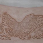 [가죽공예] 가죽 공예-독수리,플라워 <b>카빙</b>