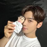 차은우가 클레이로 만든 본인 얼굴 상태