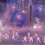 아이돌 공연 중 대형 스크린 추락…1명 중태