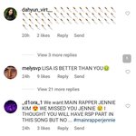 지수팬들이 제니 <b>테러</b>중임...