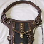 [가죽공예] 가죽 공예-스팀펑크 챕벨트(벨트백)