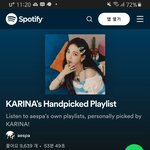 [에스파] <b>카리나</b>가 직접 추천한 플레이리스트 스포티파이에 올라옴...
