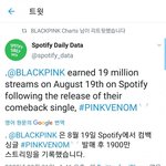 블핑 스포티파이 하루 스<b>밍량</b>